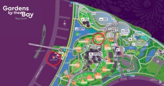Map of Gardens by the Bay